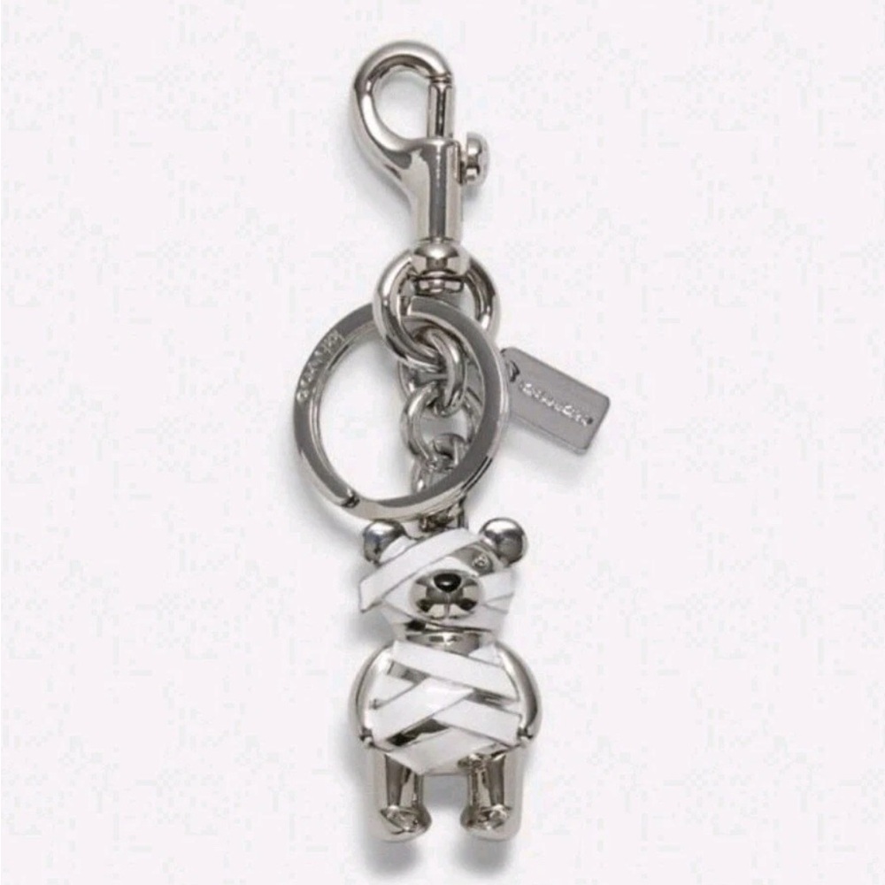 Coach Halloween Mummy Bear Bag Charm Keychain